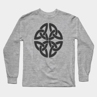 Celtic Dara Ancient Oak Knot In Gray Long Sleeve T-Shirt